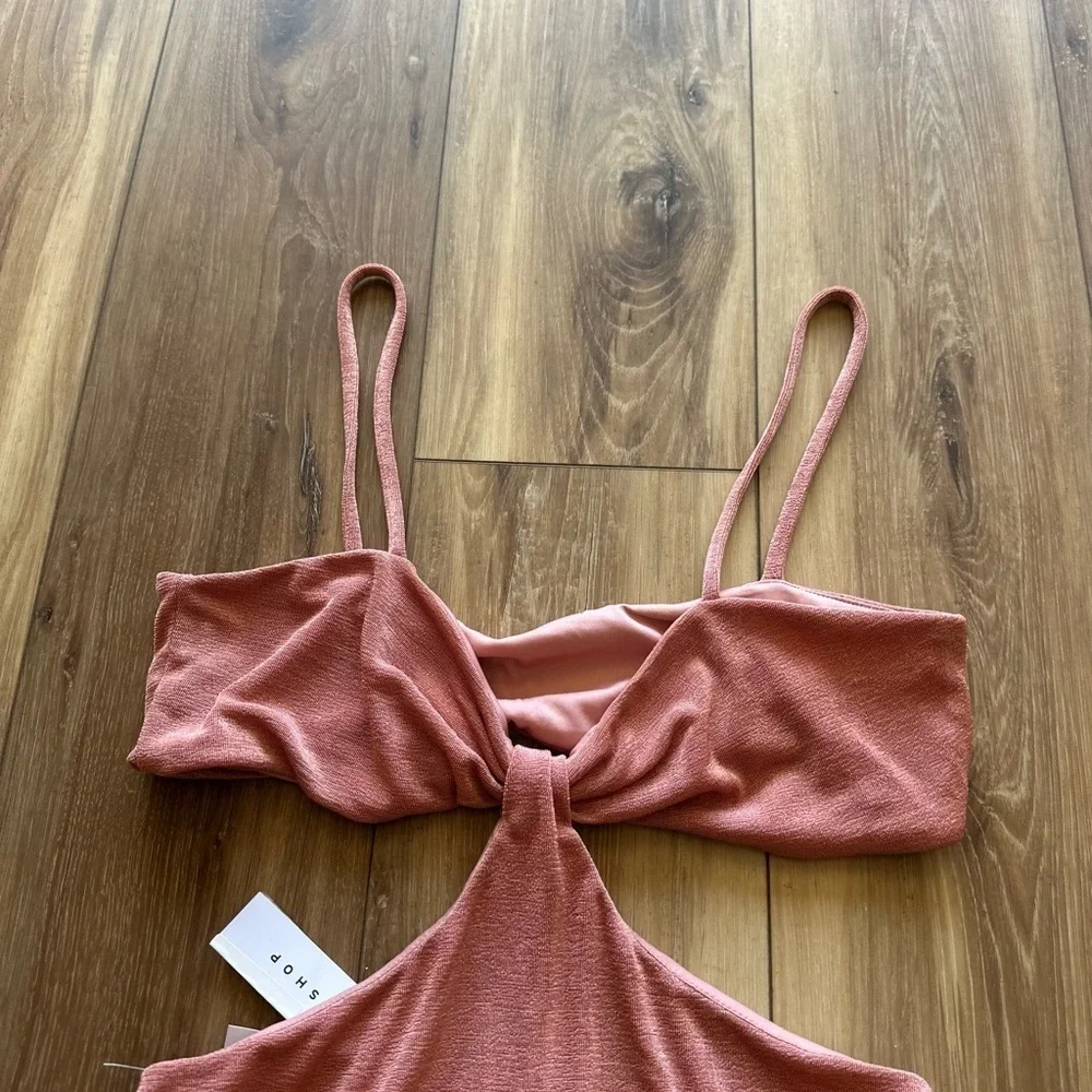 Topshop women’s cut out slinky mini dress size 8-10 NWT